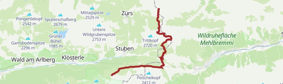 Route map: Min Weag 12